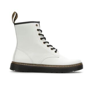 Dr. Martens White Zavala Combat Boots Sz. 9M/8M​​​​​​​​​​​​